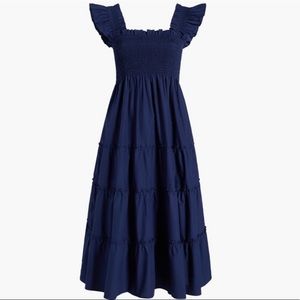 NWT Navy Poplin Hill House Ellie Nap Dress
